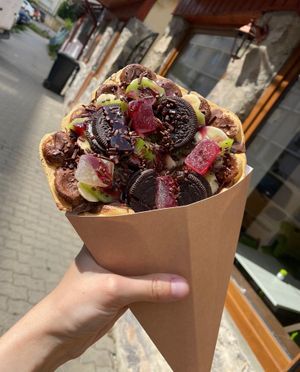 Vegan mega bubble  at Vegan Dream in Timisoara