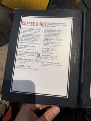 Menu  at Komesu in Angers