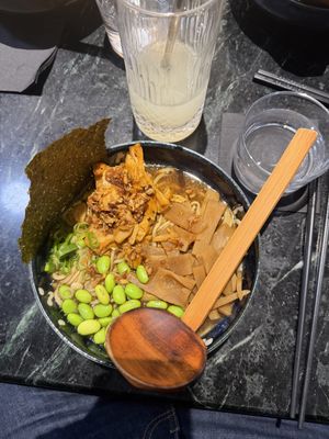 Chashu miso ramen 15€ (very small bowl)  at Komesu in Angers