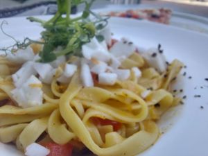 Pasta at Lagūna Restaurant-Terasa in Palanga