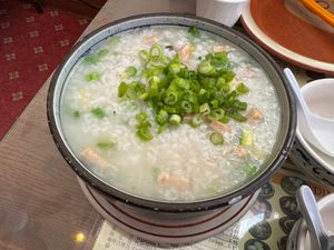 Mock Chicken Congee at Big Lantern in San Francisco