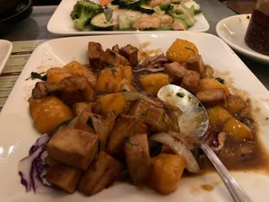 Mango meatless chicken at Big Lantern in San Francisco