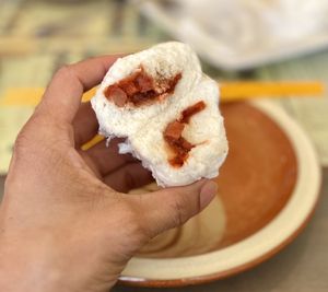 Meatless bbq bun  at Big Lantern in San Francisco