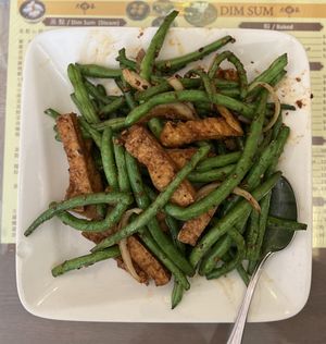 Sauteed String Bean with Fried Tofu  at Big Lantern in San Francisco