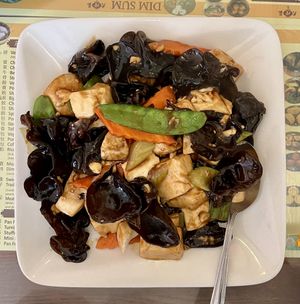 Wood ear mushroom with tofu  at Big Lantern in San Francisco