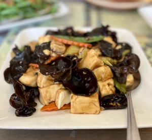 Wood ear mushroom with tofu  at Big Lantern in San Francisco
