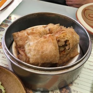 Vegetable tofu (yuba) rolls.  at Big Lantern in San Francisco
