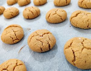 עוגיות חמאת בוטנים ומלח גס at Tomer's Pastries - המאפים של תומר in Beit Alfa