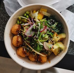 Tampura Tofu Bowl at Quan Xua in Leipzig