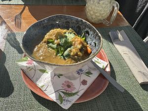 Daily special curry   at Green Buddha in Vila Real De Santo Antonio