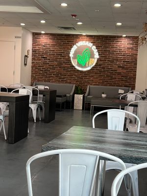 Dinning area   at Pure Vegan Cafe in Durham