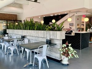Inside seating available  at Pure Vegan Cafe in Durham