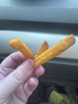 Crispy fries   at Pure Vegan Cafe in Durham