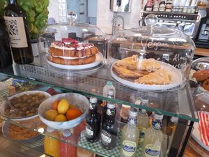 Two vegan labelled cakes at BRAF in Caernarfon