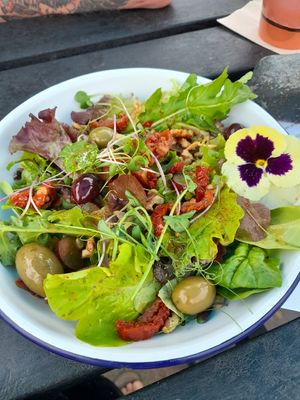 Side salad at BRAF in Caernarfon