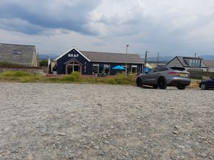 From the car park at BRAF in Caernarfon