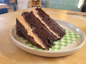 Vegan Chocolate Cake at BRAF in Caernarfon