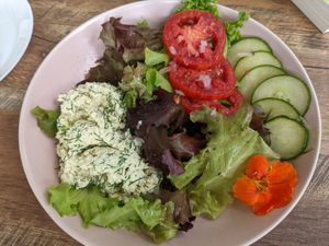 Tofu egg salad at Salt and Pepper Social in Newcastle