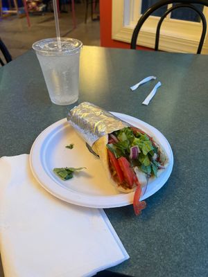 Falafel sandwich   at Ali Baba in Spartanburg