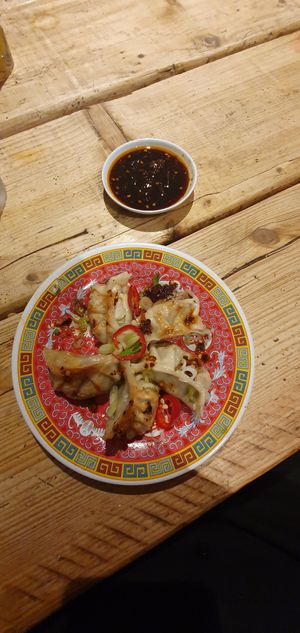 Tofu dumplings at WowYauChow - temporarily closed in Swinton