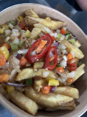 Salt and pepper fries   at WowYauChow - temporarily closed in Swinton