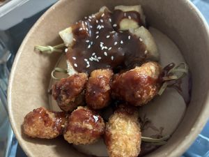 Chkn skewer starter and tofu starter   at WowYauChow - temporarily closed in Swinton