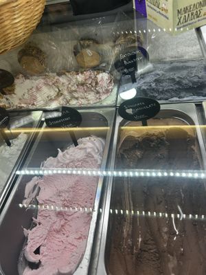 Vegan ice cream   at Artemidas Bistro in Artemida