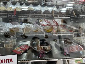 Vegan sandwiches, cakes and cupcakes   at Artemidas Bistro in Artemida