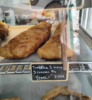 3 cheese pie  at Artemidas Bistro in Artemida