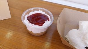 Vegan Cheesecake Dessert at Artemidas Bistro in Artemida