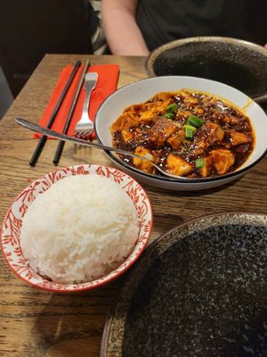 Duftreis und Mapotofu at Shanghai Kitchen in Marseille