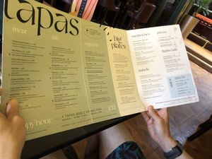 Menu  at Allard's Lounge in North Shields