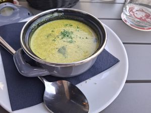 Curry soup at Restaurant PROEFF! in Mechelen