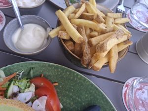 Fries and vegan mayonaise at Restaurant PROEFF! in Mechelen