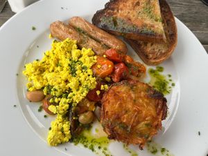 Vegan summer breakfast   at Station South in Manchester