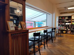 Indoor seating at Vatter Royal in Bern