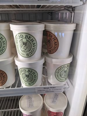 Vegan mango mojito ice cream $12 at Good Behaviour in Toronto