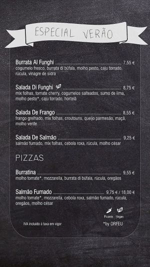 Salada  at Pizzaria Orfeu in Guimaraes