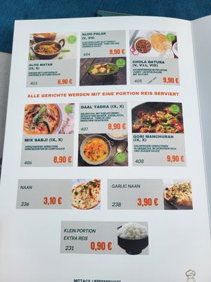 Lunchmenu with 4 vegan dishes at Moksha in Villingen-schwenningen