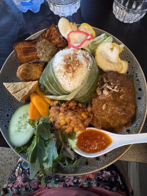 Vegan Nash Uduk   at Sendok Garpu in Brisbane