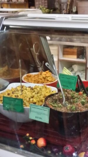 Deli Case Salad Favorites at Rainbow Bridge Natural Deli Cafe in Ojai