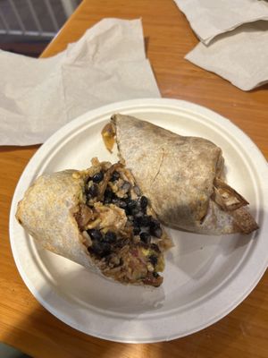   Vegan breakfast burrito  at Rainbow Bridge Natural Deli Cafe in Ojai