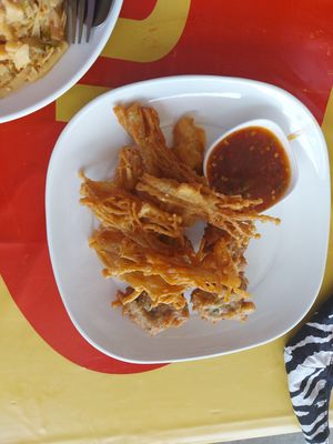 Mushroom tempura at Raan Nittaya Ahaan Jey - ร้านนิตย์ อาหารเจ in Chiang Mai