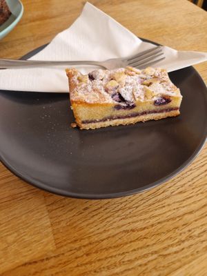 Blueberry bakewell at Yellow Wood Cafe in Beeston