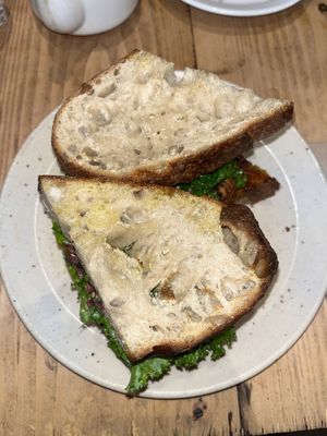 Tofu sourdough sandwich  at FED in Bristol