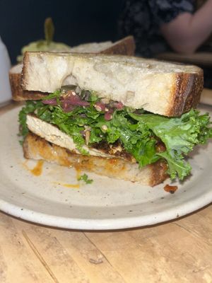 Tofu sourdough sandwich  at FED in Bristol