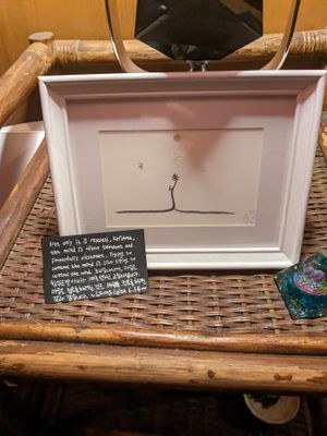 Example of quotes and art at Sum 숨 in Jeju