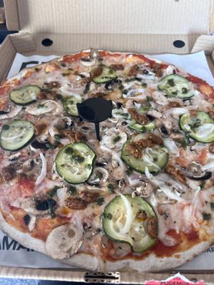 Vegan - Huera Pizza   at Pizzamarket in Barcelona