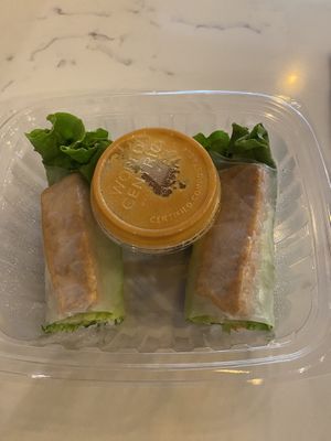 Tofu salad roll #Veganuary at SEA - Bambuza - North Satellite 03 in Seattle