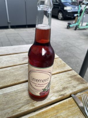 Lemonade cherry-woodruff - very nice!  at Klaver in Hannover